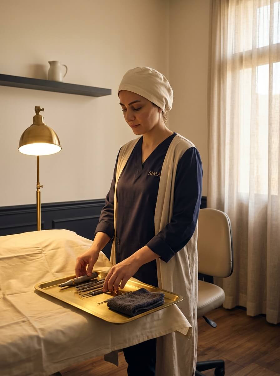 sima-clinic-interior-morning-preparation-warm-hour